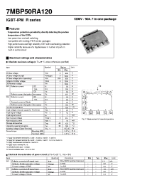 Datasheet 7MBP50RA120 manufacturer Fuji